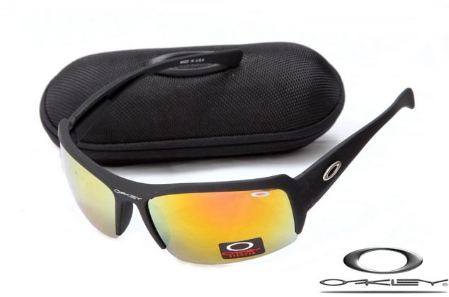 Oakley sunglasses matte black / fire 