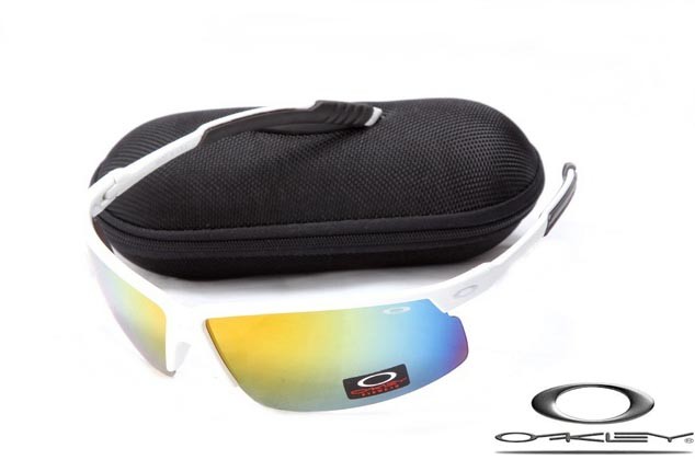Oakley sunglasses polished white / fire 