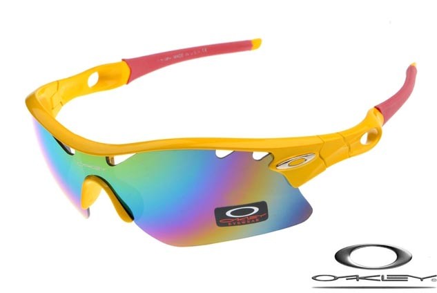 neon yellow oakley sunglasses